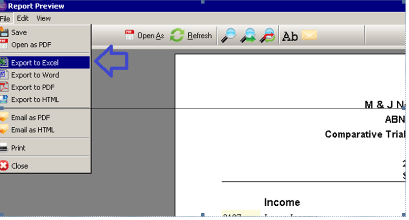 Extract & Transform HandiLedger Balance Sheet Report : LodgeiT